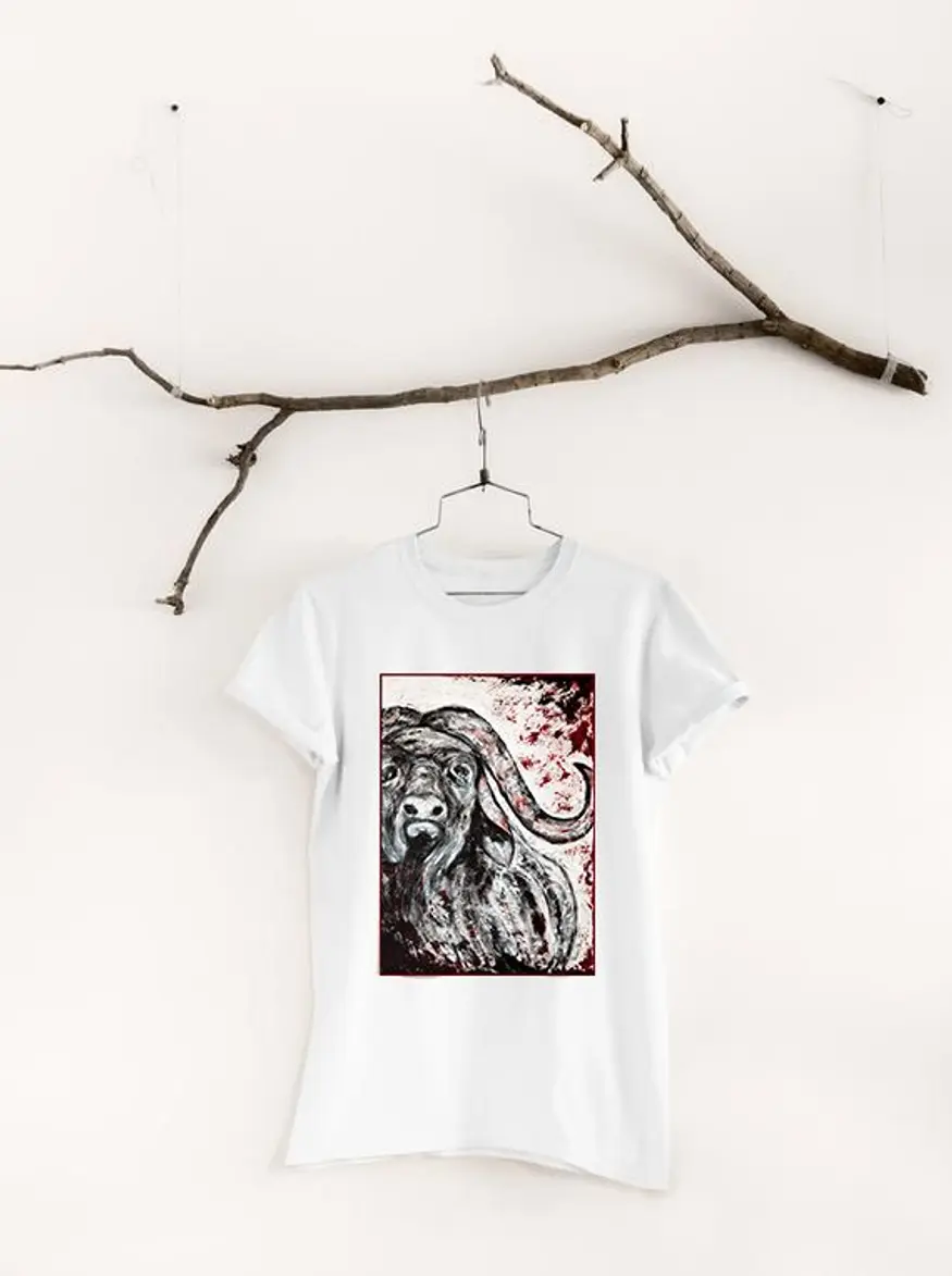 T-shirt - Art painting - Wall Street - White